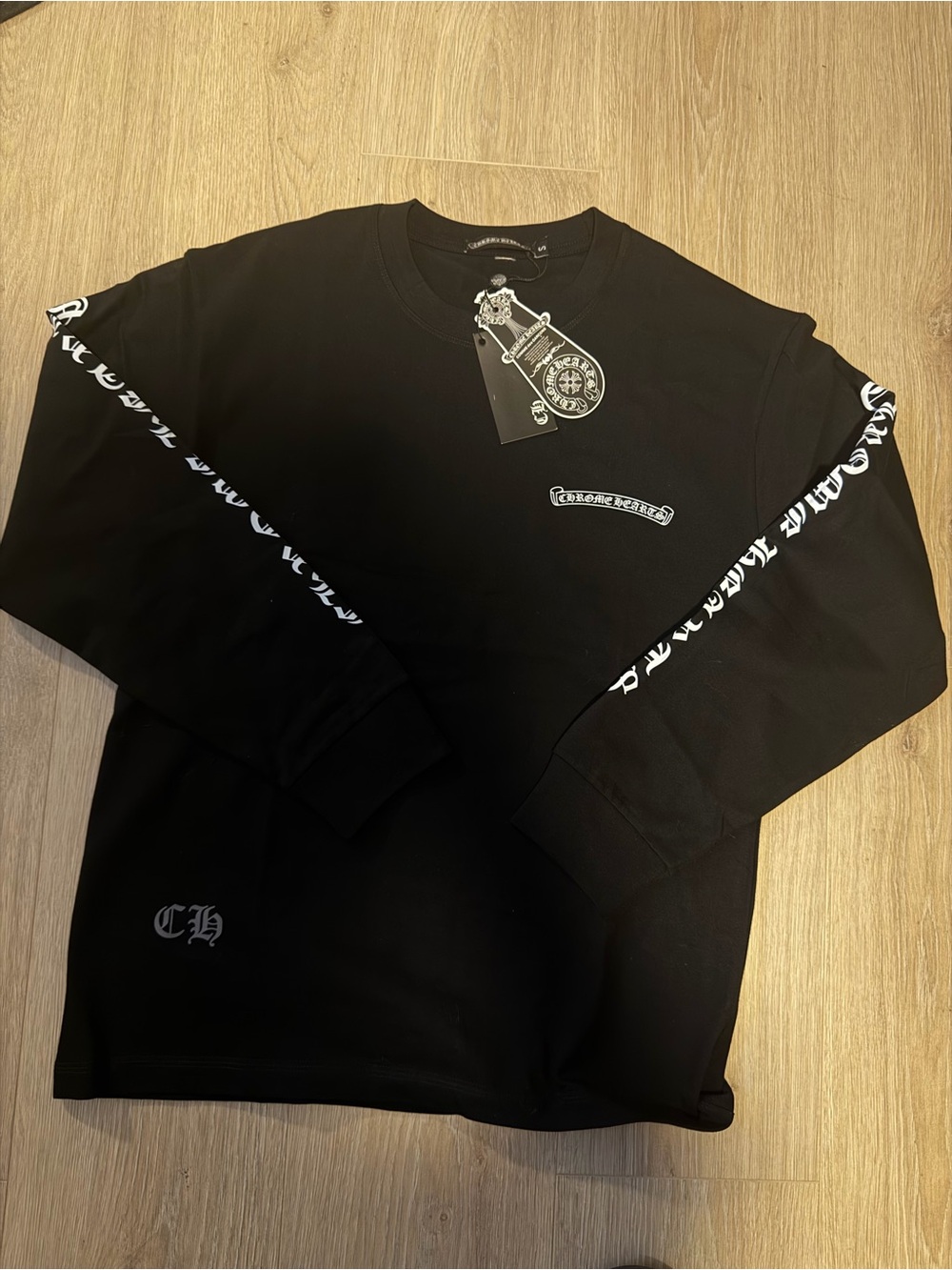 Black Long-Sleeve Graphic Men’s Shirt